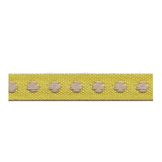 deco spot trim - chartreuse chartreuse yellow colour deco spot woven cotton interior passementerie trimming