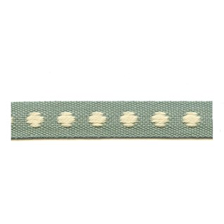 deco spot trim - sea green sea green & white deco spot woven cotton interior passementerie trimming braid