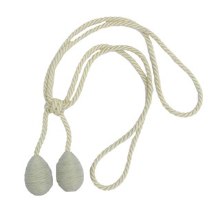 glitter tiebacks - silver silver glitter egg curtain tieback