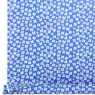 belle amie a vintage blue and white simple flower print on cotton by marianne westman