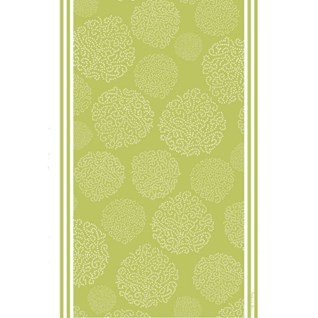 asha tea towel - gooseberry green asha patterned tea towel has a design of trees made by white dots on a gooseberry green background
