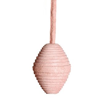 iris leather blind pull -  marsh mallow pink real suede soft leather roller blind pull in marsh mallow pink