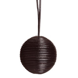 leather ball blind pull -  black black leather ball window roller blind pull or acorn