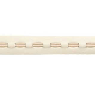 leather trim - cream cream real leather woven trimming for interior decoration or braiding