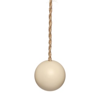 lewes blind pull - matte dorset cream dorset cream wood ball window roller blind pull or acorn with jute cord