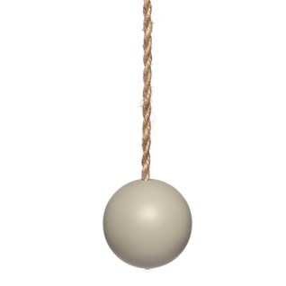 lewes blind pull - matte dove tail dove tail grey wood ball window roller blind pull or acorn with jute cord