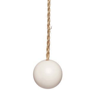 lewes blind pull - matte vintage white vintage white wood ball window roller blind pull or acorn with jute cord