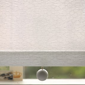 lucie - white lucie in white colour, a japanese-style roller blind fabric for interiors