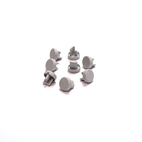 Micro bottom rail end plug 12mm - grey 532120231