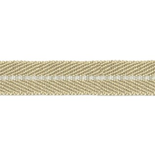 nautical stripe trim - cloud white smart herringbone jute trim with white centre stripe, interior braid