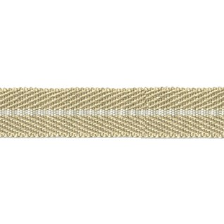 smart herringbone jute trim with white centre stripe, interior braid