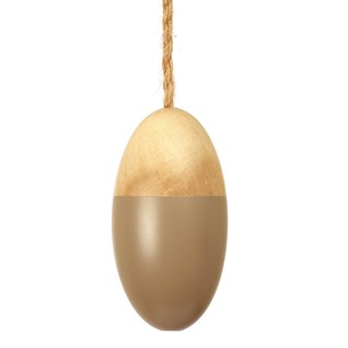 padstow pebble blind pull - nutmeg nutmeg brown painted wooden pebble window roller blind pull