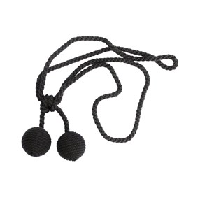 carpet boule tiebacks - slate grey slate grey small stylish curtain tieback or holdback