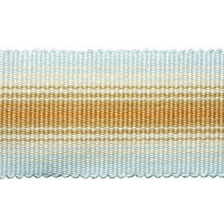 blue & gold gradient of colour in a modern trimming or decorative braid