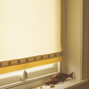 swedish cotton plain - cream cream natural cotton Swedish roller blind fabric is a traditional window dressing