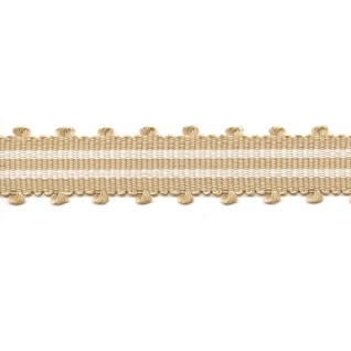 tenby striped trim - sandcastle sandcastle colourway in tenby braid, a simple modern stripped trimming for interiors