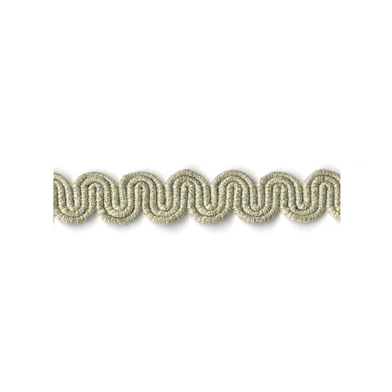 arco metallic braid - glacier silver arco in glacier silver metallic colour is a simple wavy curvy decorative trimming or braid