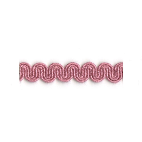 arco braid - rose arco in rose pink colour is a simple wavy curvy decorative trimming or braid