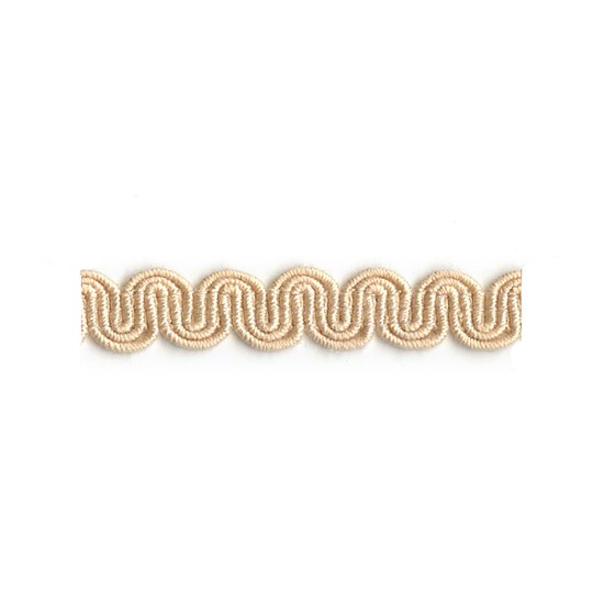 arco braid - shell arco in shell cream colour is a simple wavy curvy decorative trimming or braid