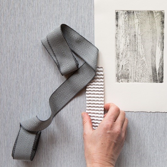 notus blockout - granite notus blackout extra wide roller blind fabric in granite grey