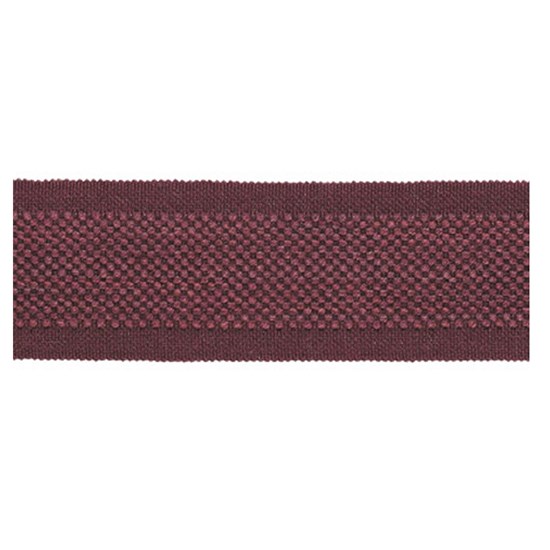 carpet braid - cranberry decorative trimming braid in subtle wool/cotton weave in cranberry red colour