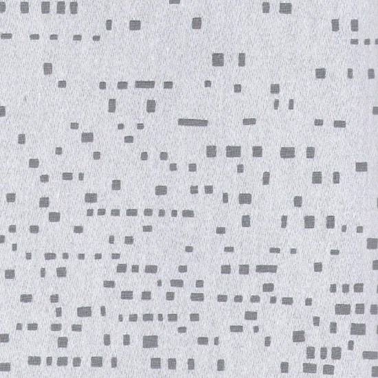 white luxury burnout window roller blind fabric called Chicago of square dots like windows at night chicago - white