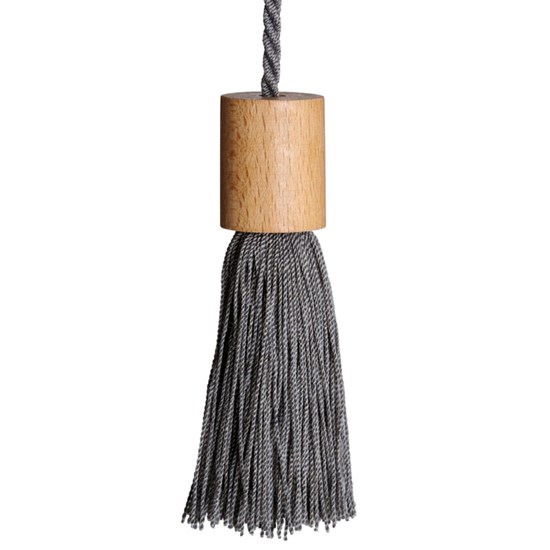 sway blind pull - graphite window roller blind pull tassel in graphite grey