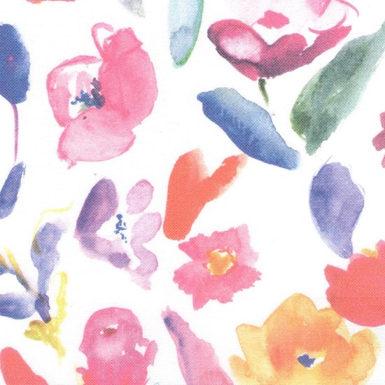floribunda is a floral print with bright colours for window roller blinds floribunda