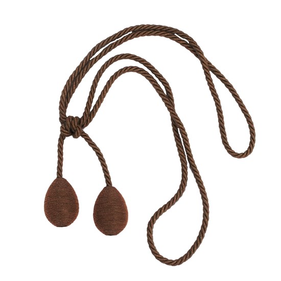 glitter tiebacsk - copper copper coloured glitter egg curtain tieback in lurex yarn