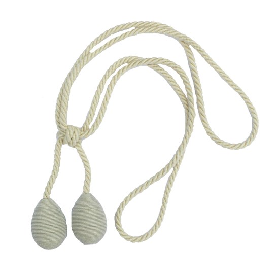 glitter tiebacks - silver