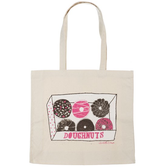doughnut box canvas bag doughnut box print tote shopping canvas bag by charlotte farmer