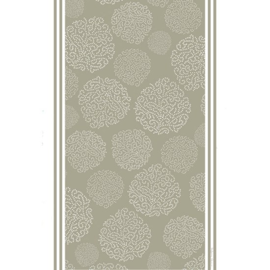 asha tea towel - elephant grey asha patterned tea towel has a design of trees made by white dots on a grey background