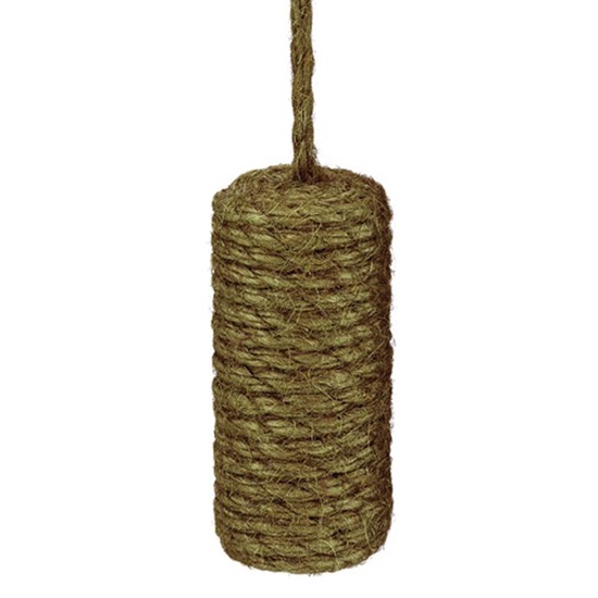 jute blind pull - leaf green