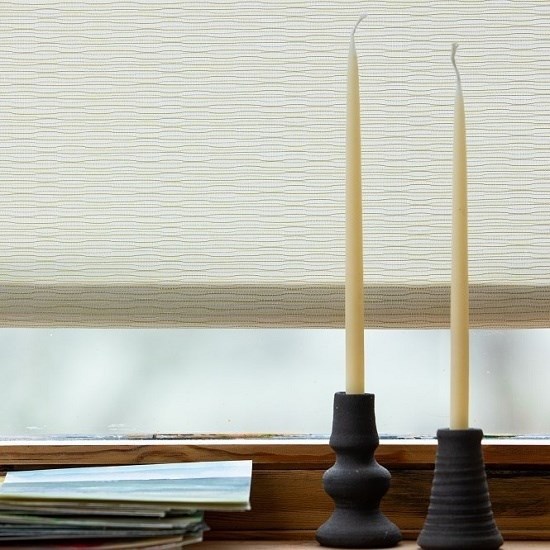 kobe textured woven roller blind fabric kobe - silver birch