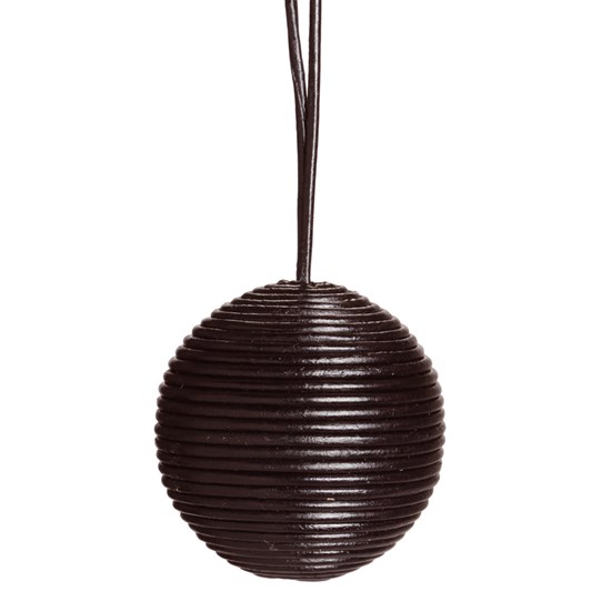 leather ball blind pull - black