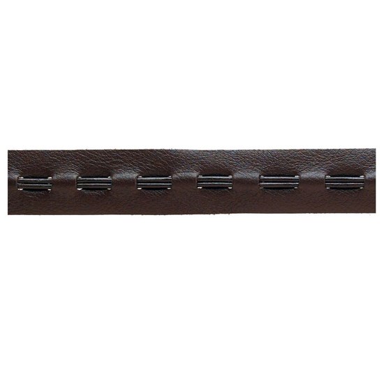 leather trim -  brown