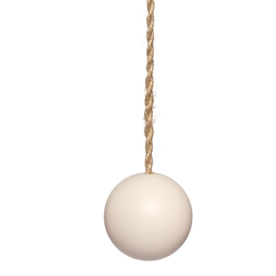 lewes blind pull - matte oyster oyster pink wood ball window roller blind pull or acorn with jute cord