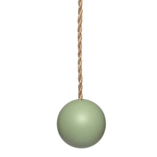 lewes blind pull - matte sage sage green wood ball window roller blind pull or acorn with jute cord