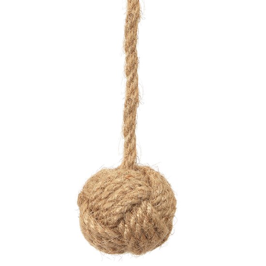 nautical knot blind pull - jute