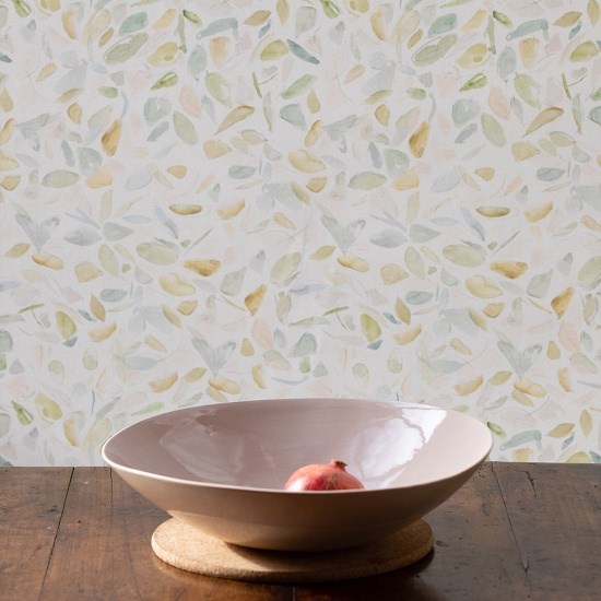 Elder - autumn gold elder autumn gold roller blind fabric print of leaves