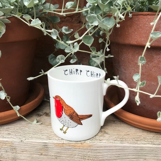 chirp mug red robin chirp mug