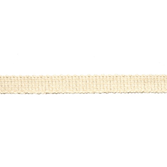 uno braid - pampas cream uno braid in pampas cream colourway, a cotton decorative trimming with a flat minimalist look