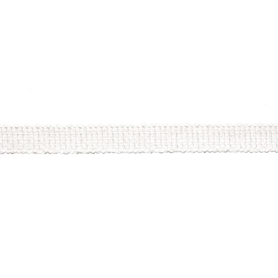 uno braid - snow white uno braid in snow white colourway, a cotton decorative trimming with a flat minimalist look