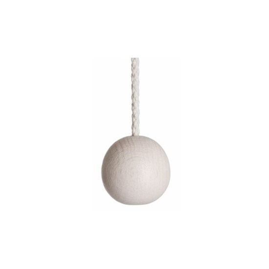 35mm wooden ball blind pull -  whitewash