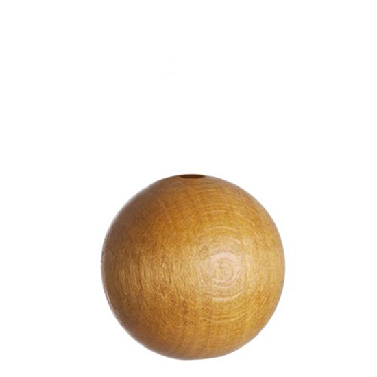 wooden ball roman blind pull -  waxed waxed ball roman blind pull in stained beech wood