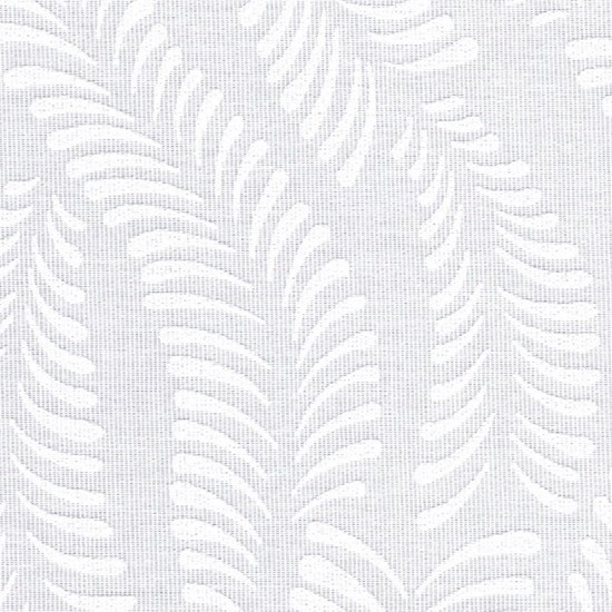 woodfern is a subtle textured white-on-white design for spring roller window blinds woodfern - white