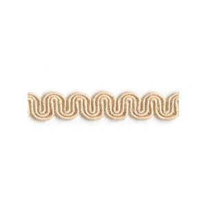 arco in shell cream colour is a simple wavy curvy decorative trimming or braid arco braid - shell