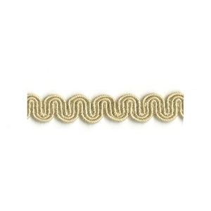 arco in buff colour is a wavy curvy decorative trimming or braid designed to bend round corners arco braid - buff