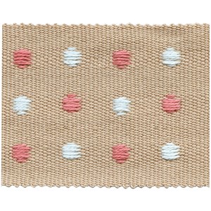 almond coloured dot braid trimming passementerie woven trim for interiors dot braid - almond