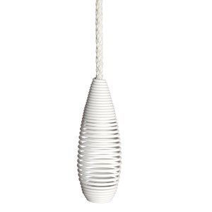 beehive spring blind pull - chalky white